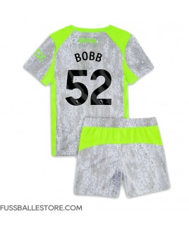 Günstige Manchester City Oscar Bobb #52 3rd trikot Kinder 2025-26 Kurzarm (+ Kurze Hosen)